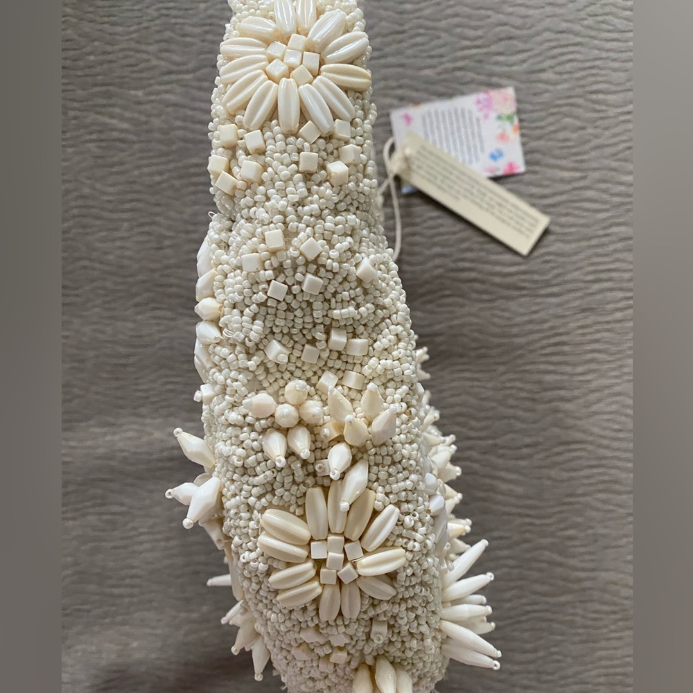 MADE IN INDIA Cream Beaded Women's Bag - NEW - Picture 3 of 5